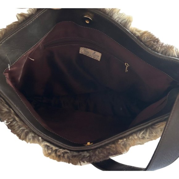 COPY - Vintage Terri Moore Faux Fur Handbag 70's Style - Picture 8 of 10